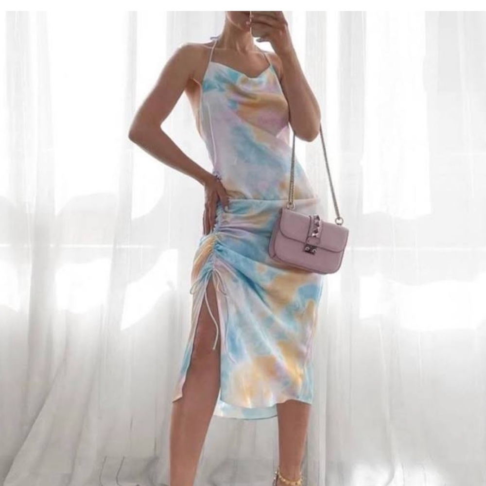 Zara tie Dye slip dress XS